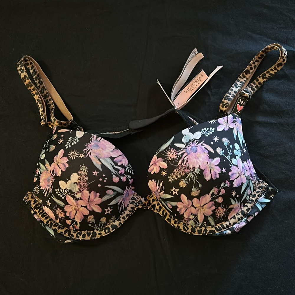 Victorias Secret floral push up bra.